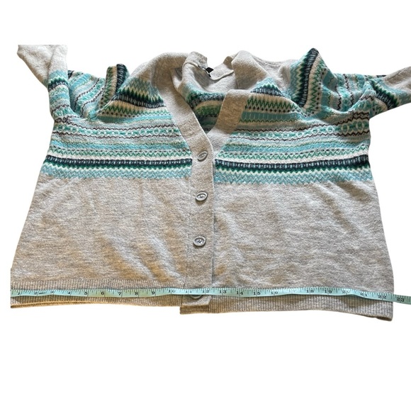 Talbots Plus Fair Isle Button Down Sweater Cardigan Size 1X - Picture 9 of 10